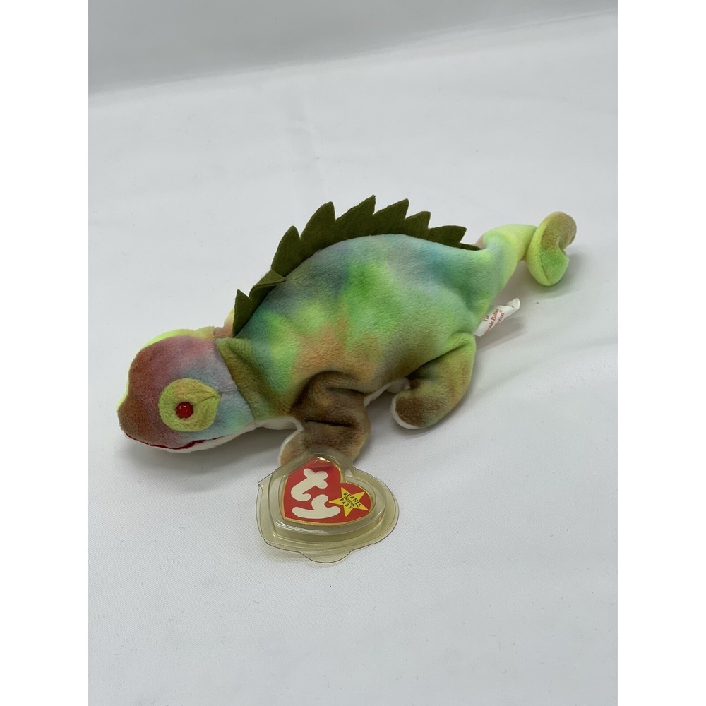 TY Beanie Baby Iggy the Iguana 1997 Tie Dye Vintage 90's
